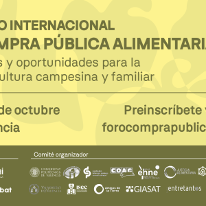 Foro Internacional Compra Pública Alimentaria - València 1 y 2 de octubre de 2026